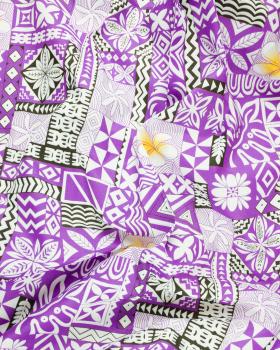 Polynesian fabric MAEVA Purple - Tissushop